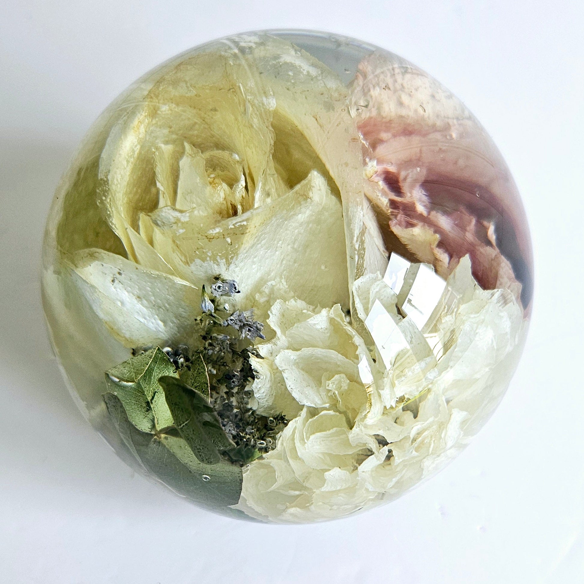 Wedding Bouquet Resin Sphere Keepsake UK